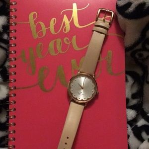 Beige/Rose Gold Metro Scallop Ksw1472 Watch